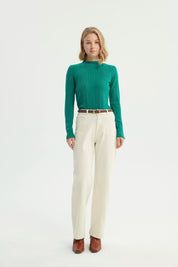 Polera Mujer Ajustado Verde