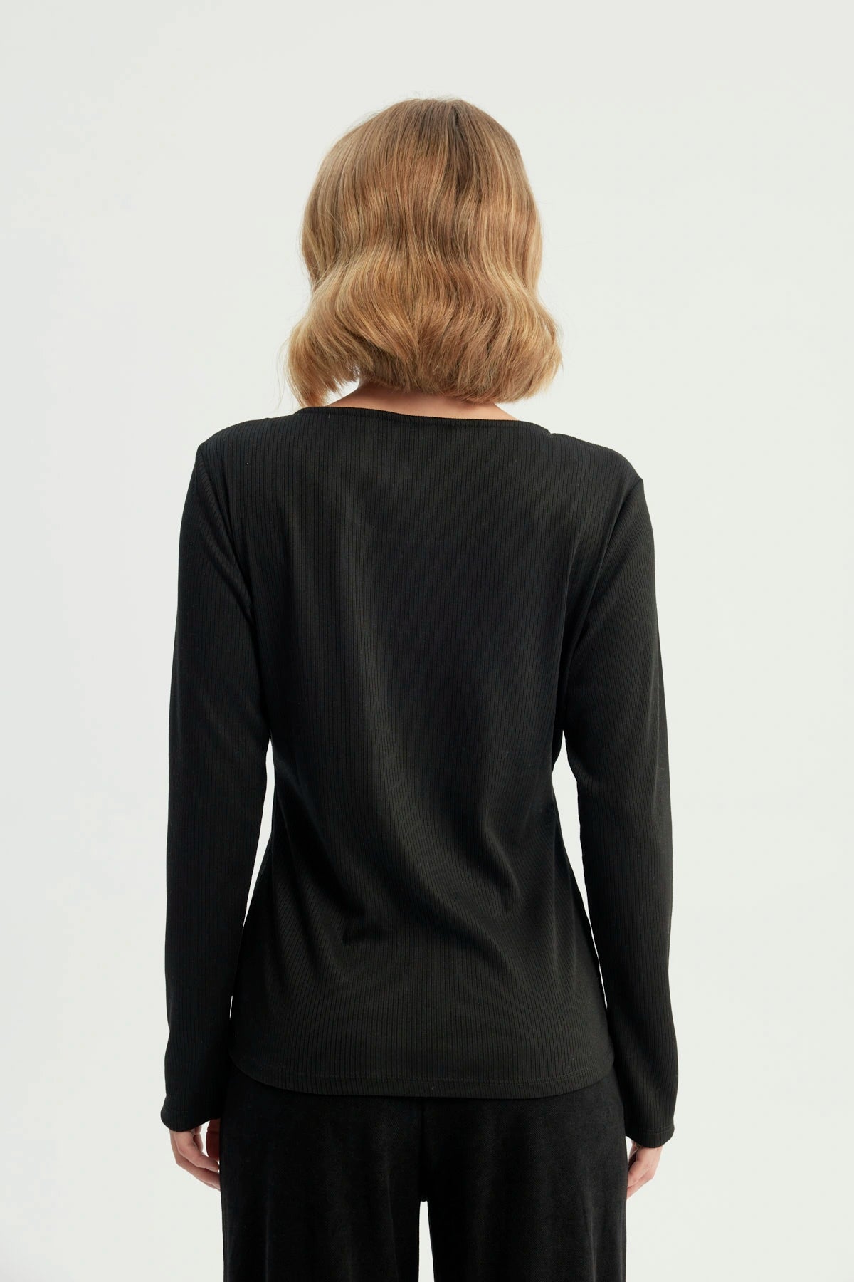 Polera Mujer Slim Negro