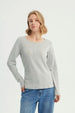 Polera Mujer Slim Gris Melange