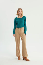 Polera Mujer Slim Verde