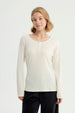 Polera Mujer Slim Crema