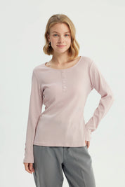 Polera Mujer Slim Rosado