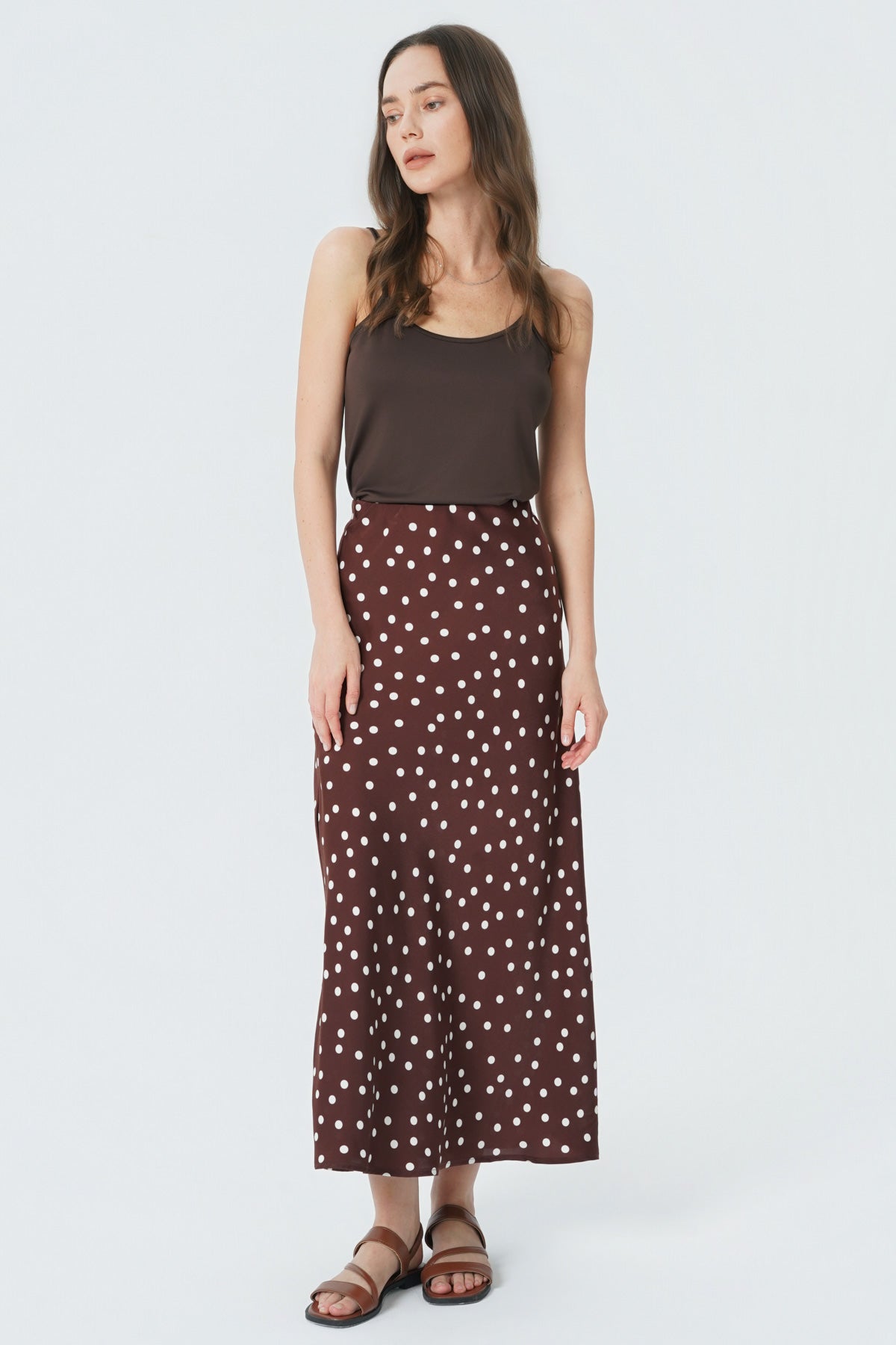Peto Básico Tirante Mujer Café Oscuro