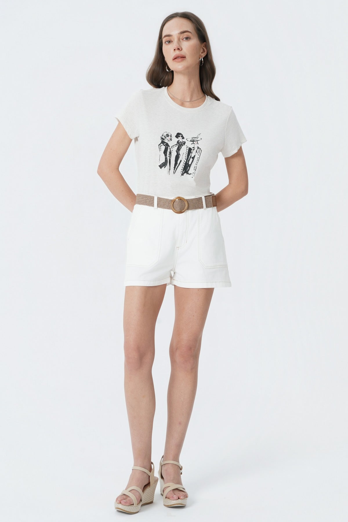Short Casual Mujer Crudo