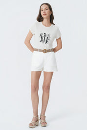 Short Casual Mujer Crudo