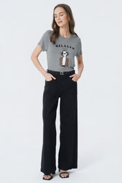 Polera Slim Mujer Gris