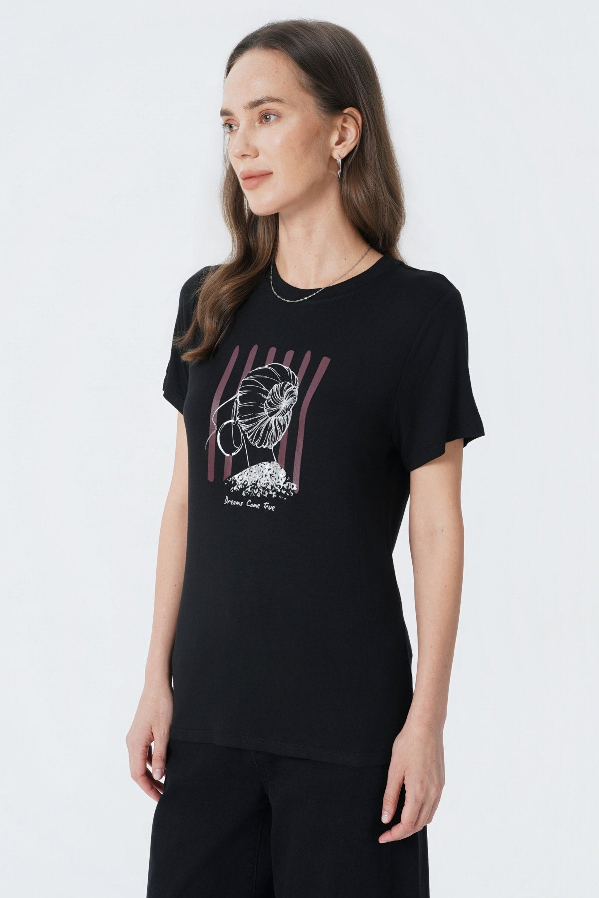 Polera Slim Mujer Negro