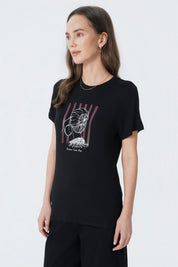 Polera Slim Mujer Negro