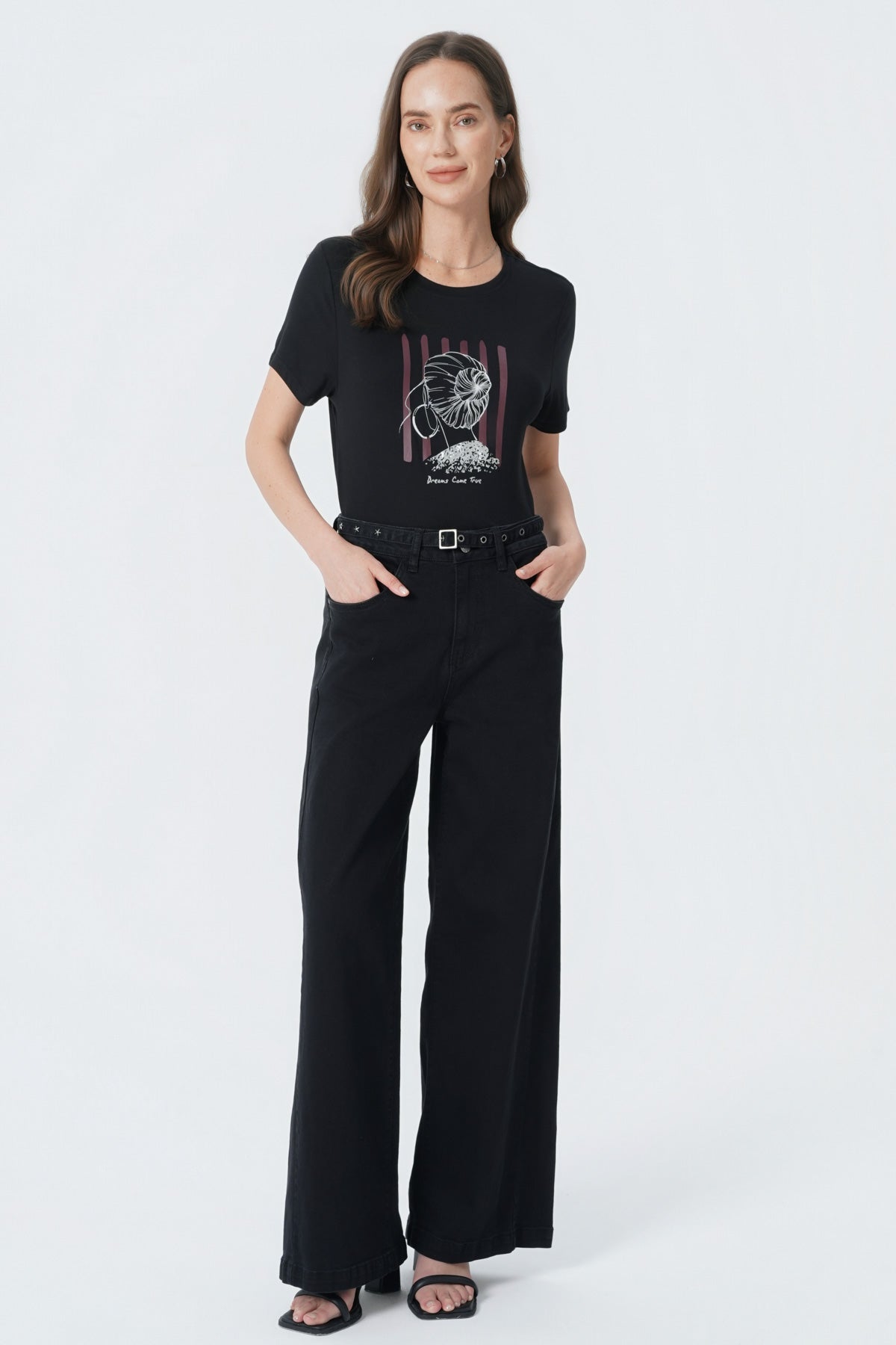 Polera Slim Mujer Negro