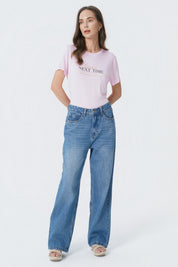 Polera Slim Mujer Rosado