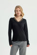 Sweater Mujer Regular Negro