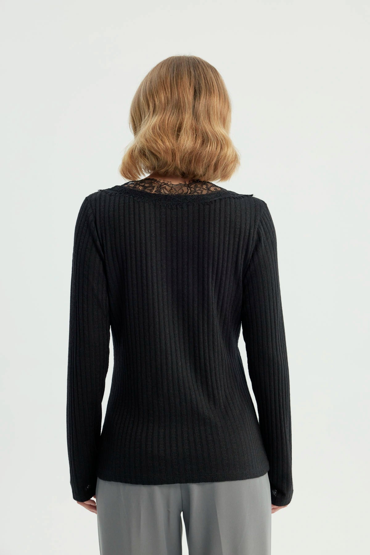 Sweater Mujer Regular Negro