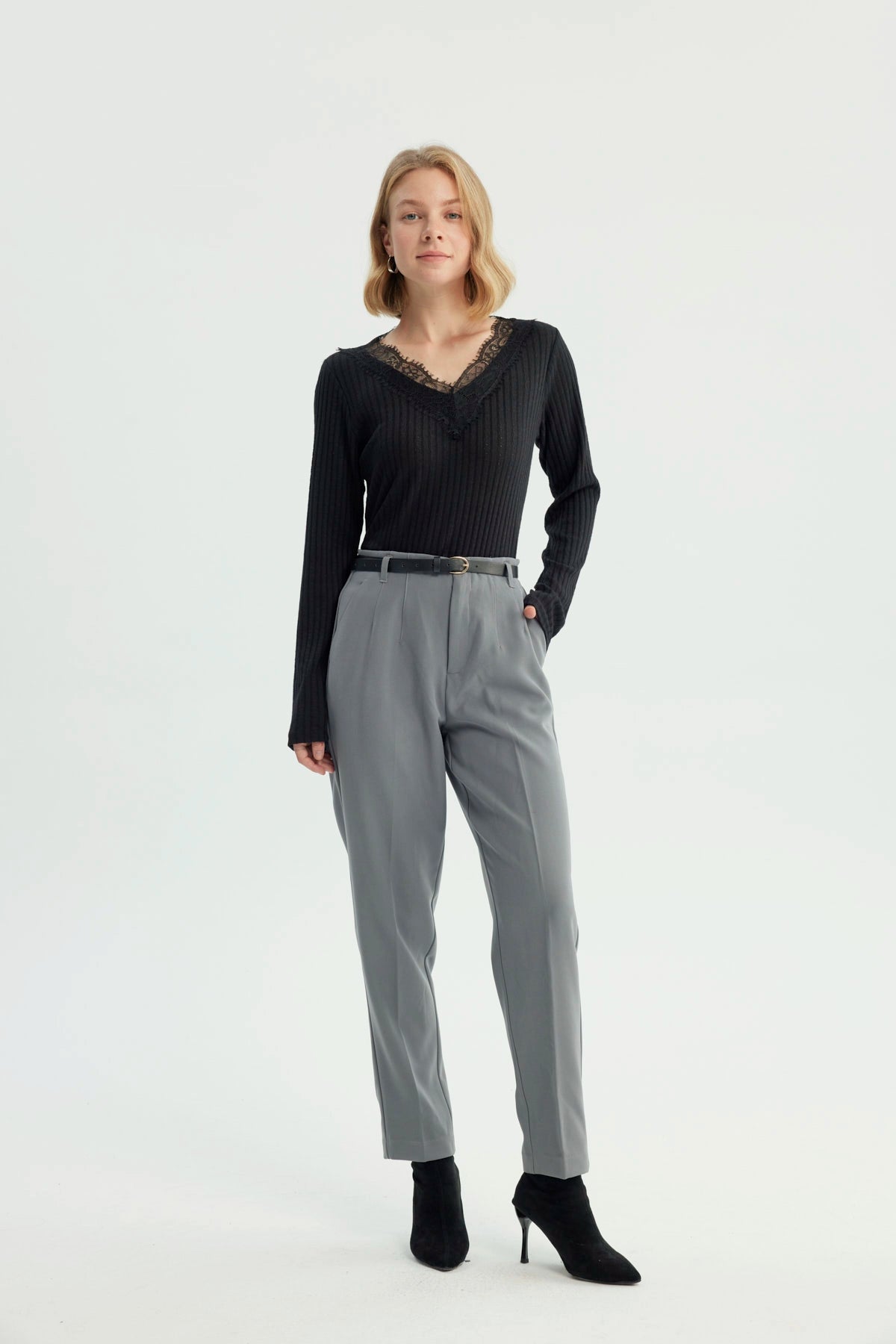 Sweater Mujer Regular Negro