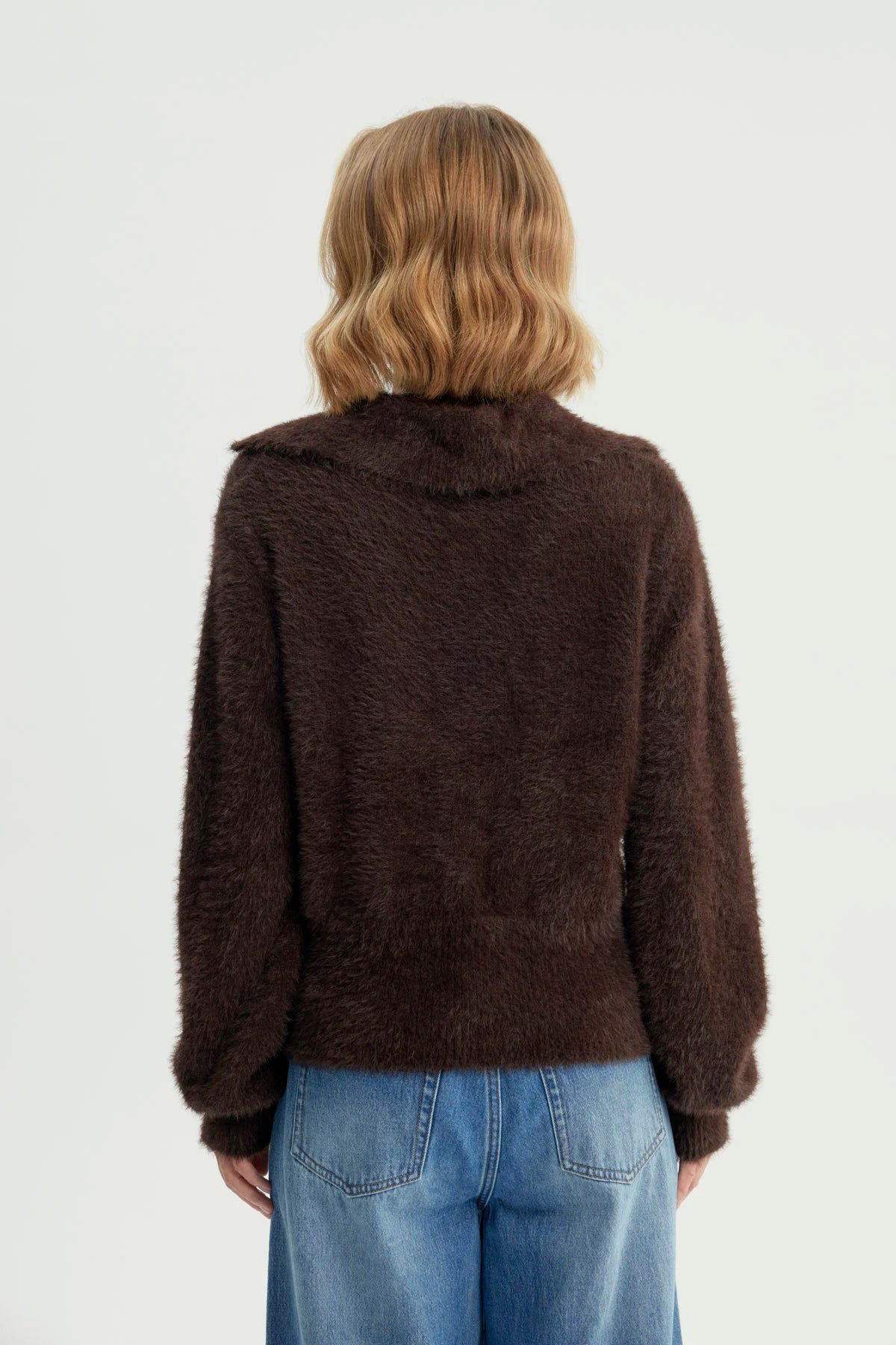 Sweater Mujer Oversize Chocolate