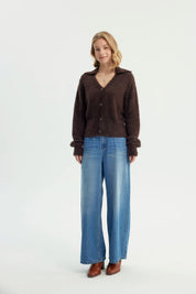 Sweater Mujer Oversize Chocolate