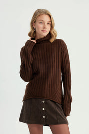 Sweater Mujer Regular Café