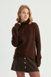 Sweater Mujer Regular Café
