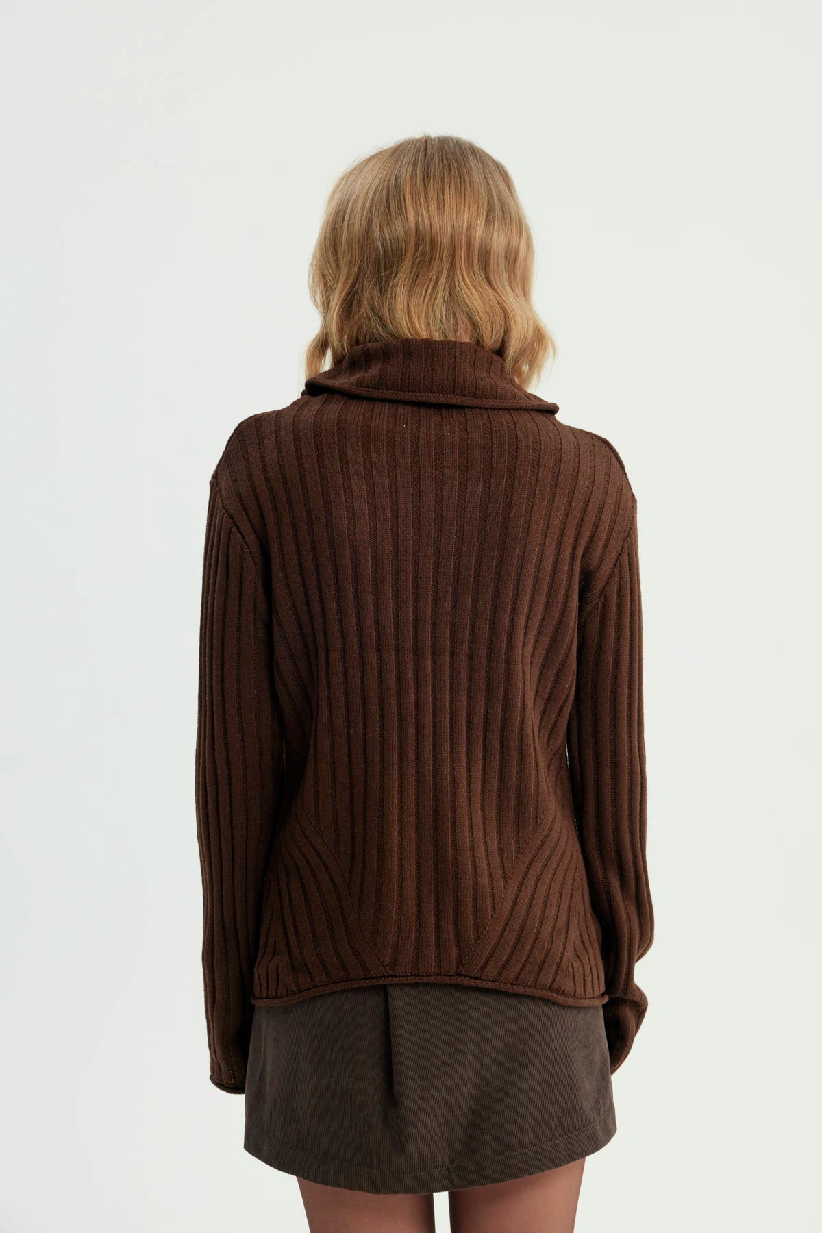 Sweater Mujer Regular Café