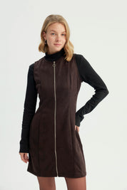 Vestido Mujer Casual Chocolate