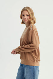 Polerón Mujer Clásico Camel