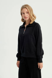 Polerón Mujer Oversize Negro