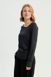 Polera Mujer Ajustado Negro