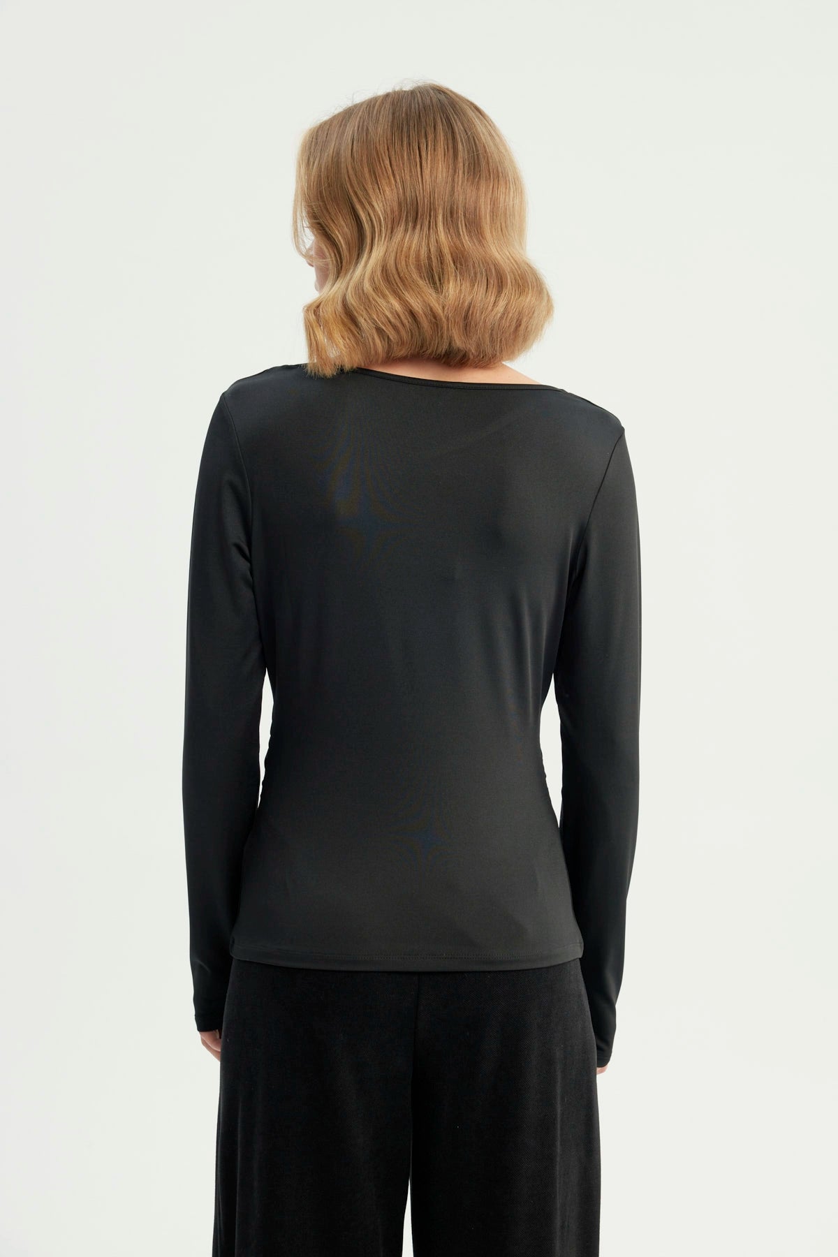 Polera Mujer Ajustado Negro