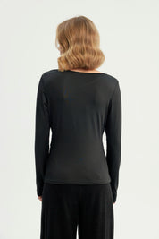 Polera Mujer Ajustado Negro