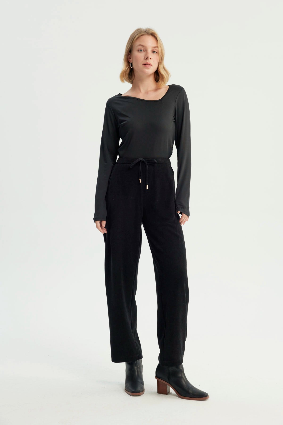 Polera Mujer Ajustado Negro