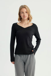 Polera Mujer Slim Negro