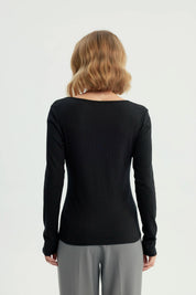 Polera Mujer Slim Negro