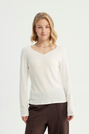 Polera Mujer Slim Crudo