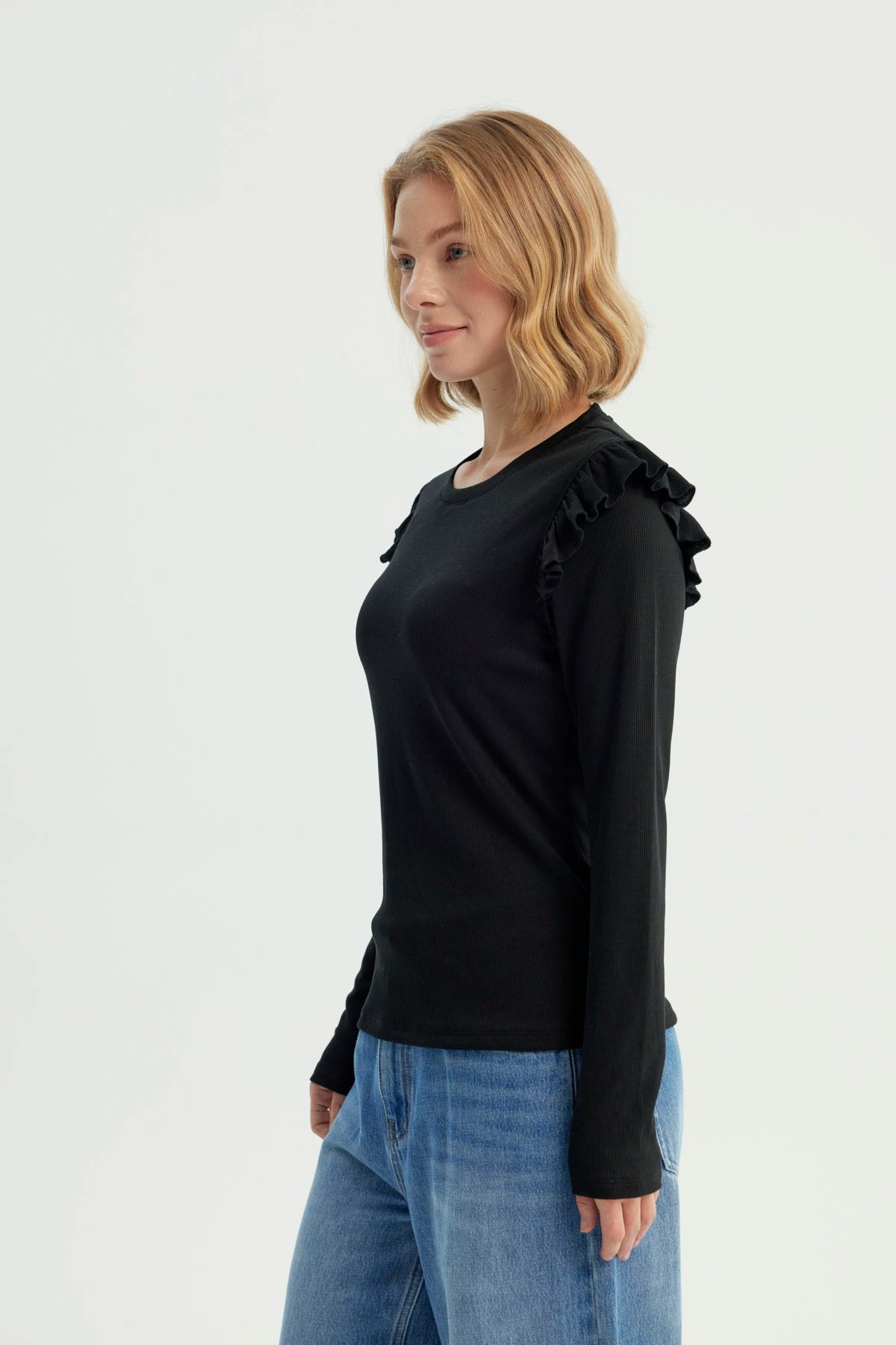Polera Mujer Slim Negro