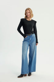 Polera Mujer Slim Negro