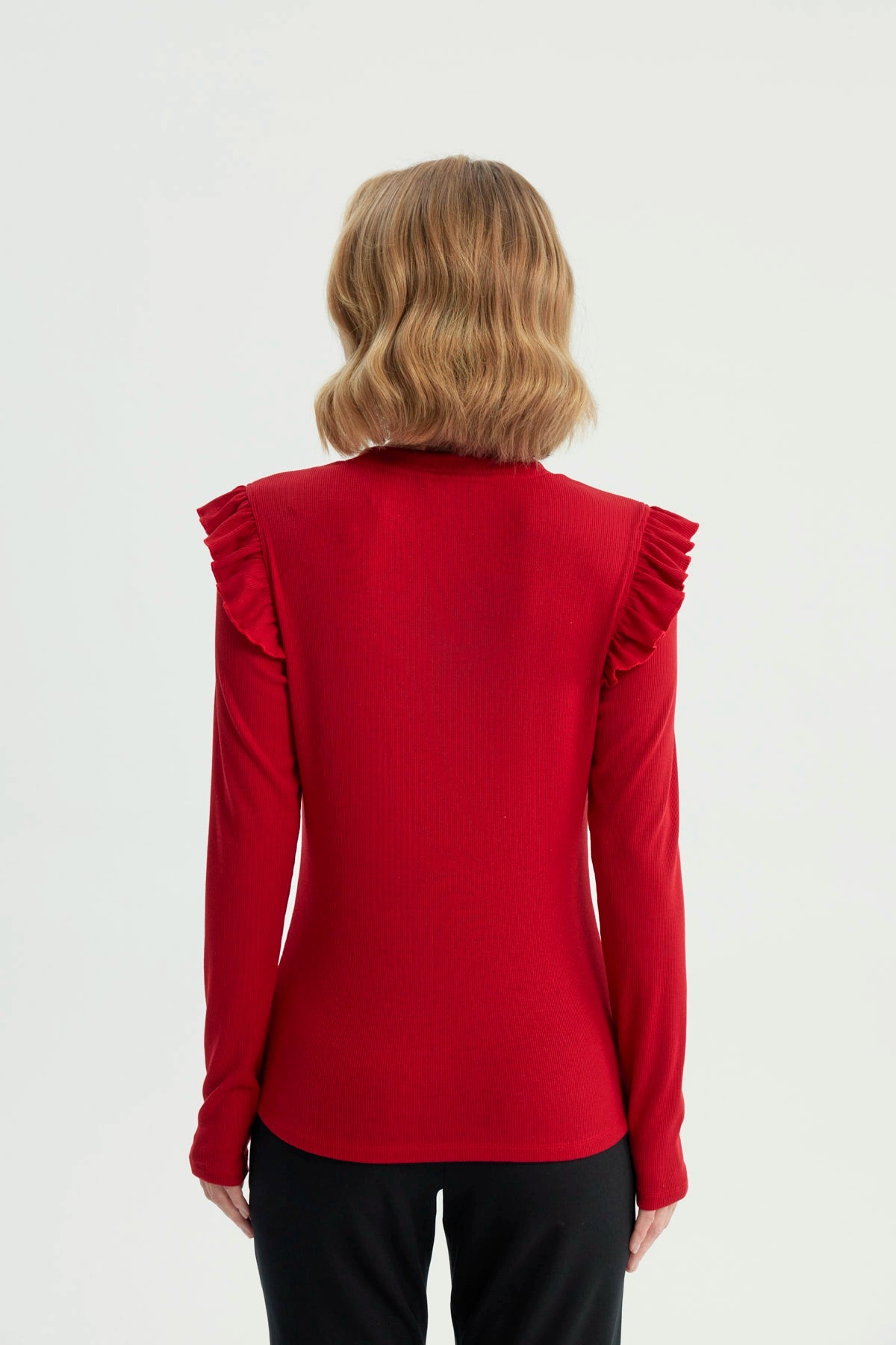 Polera Mujer Slim Rojo