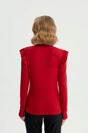 Polera Mujer Slim Rojo