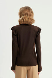 Polera Mujer Slim Chocolate