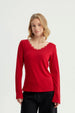 Polera Mujer Slim Rojo