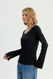 Polera Mujer Slim Negro