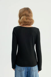 Polera Mujer Slim Negro