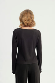 Polera Mujer Slim Negro