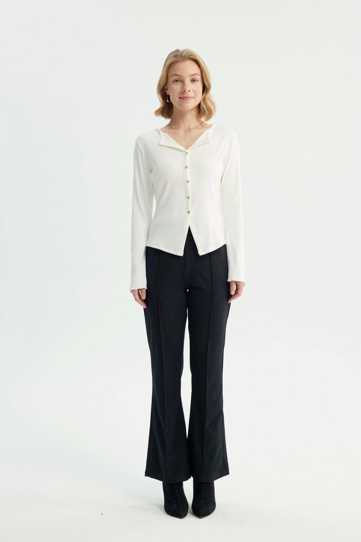 Polera Mujer Slim Crudo