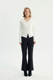 Polera Mujer Slim Crudo