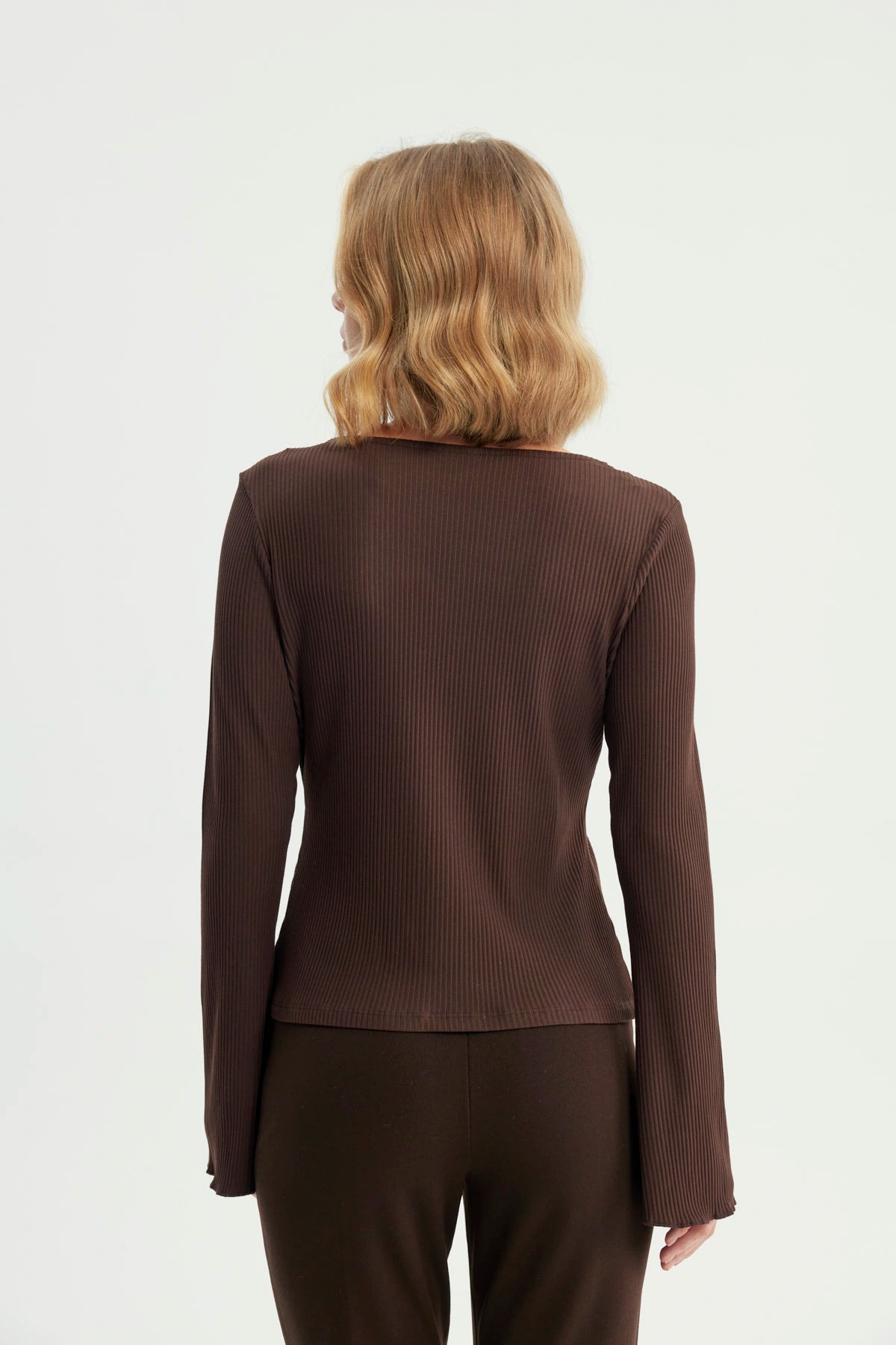 Polera Mujer Slim Chocolate