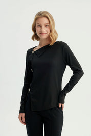 Polera Mujer Regular Negro