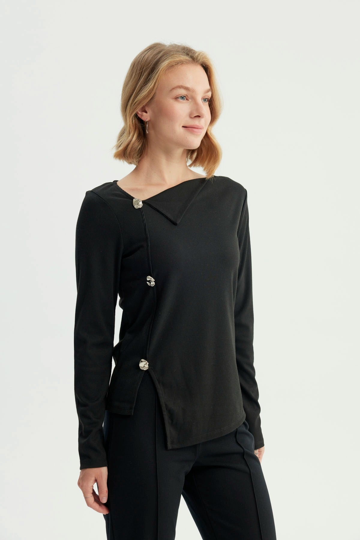 Polera Mujer Regular Negro