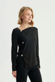 Polera Mujer Regular Negro