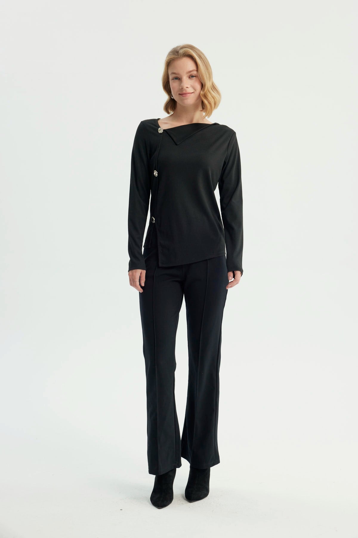 Polera Mujer Regular Negro