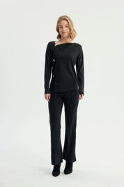 Polera Mujer Regular Negro