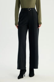 Pantalón Mujer Recto Negro